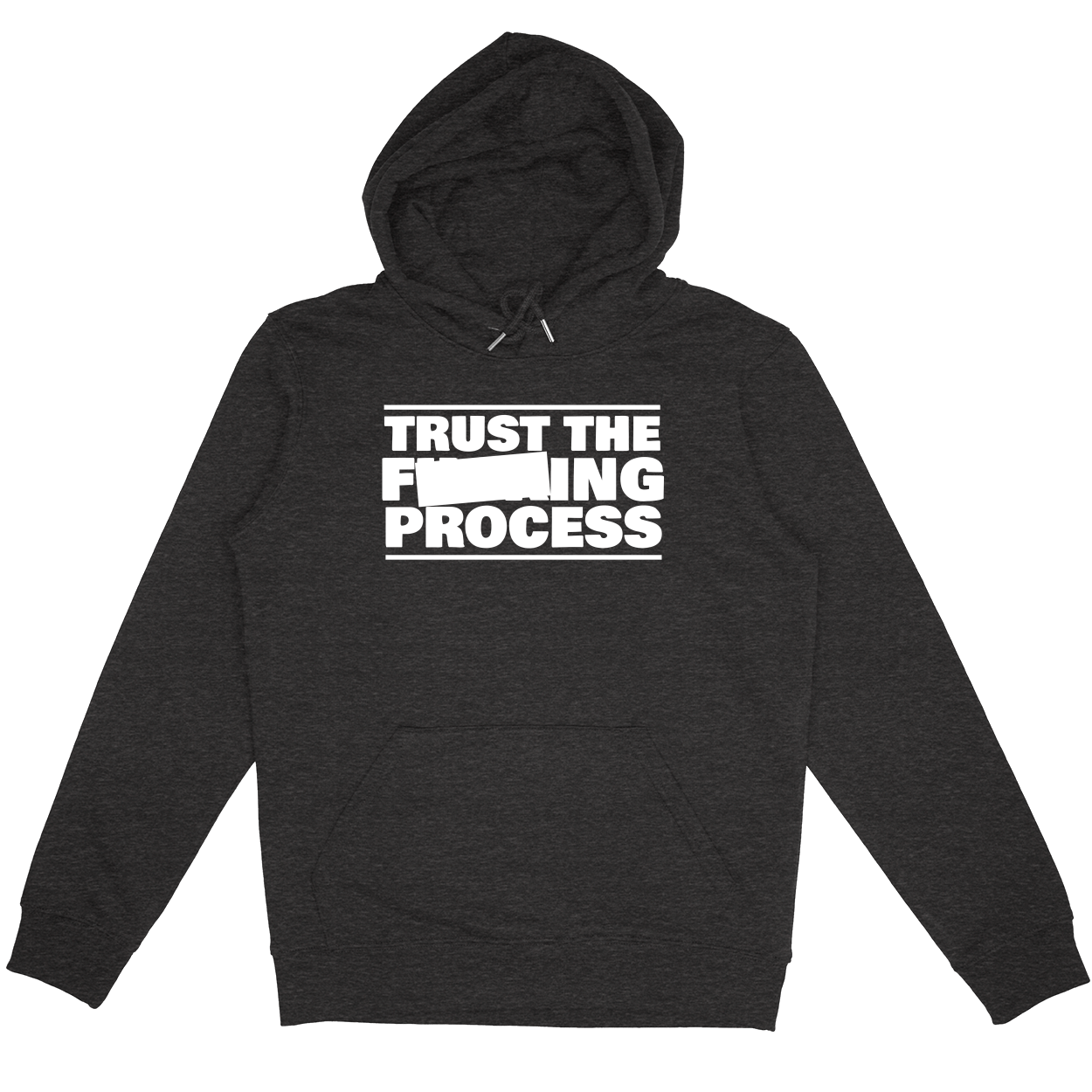 Pullover Hoodie - Dark Grey Heather - front***Dark Grey Heather