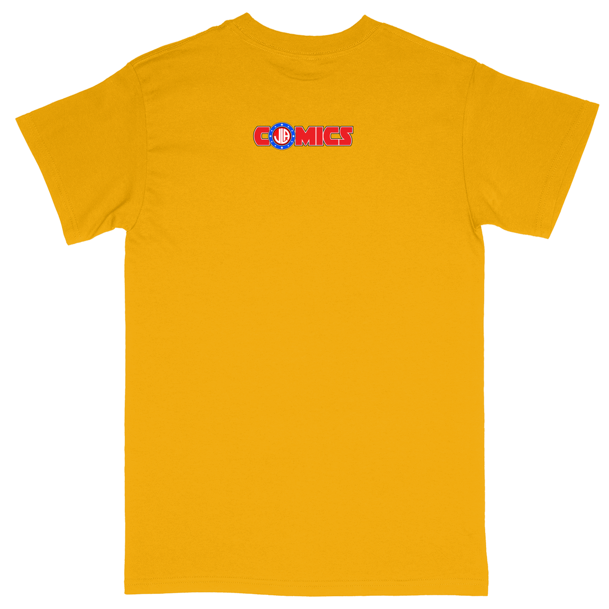 Basic Unisex Heavy Cotton T-Shirt - Athletic Gold - back***Athletic Gold|||Basic Unisex Heavy Cotton T-Shirt
