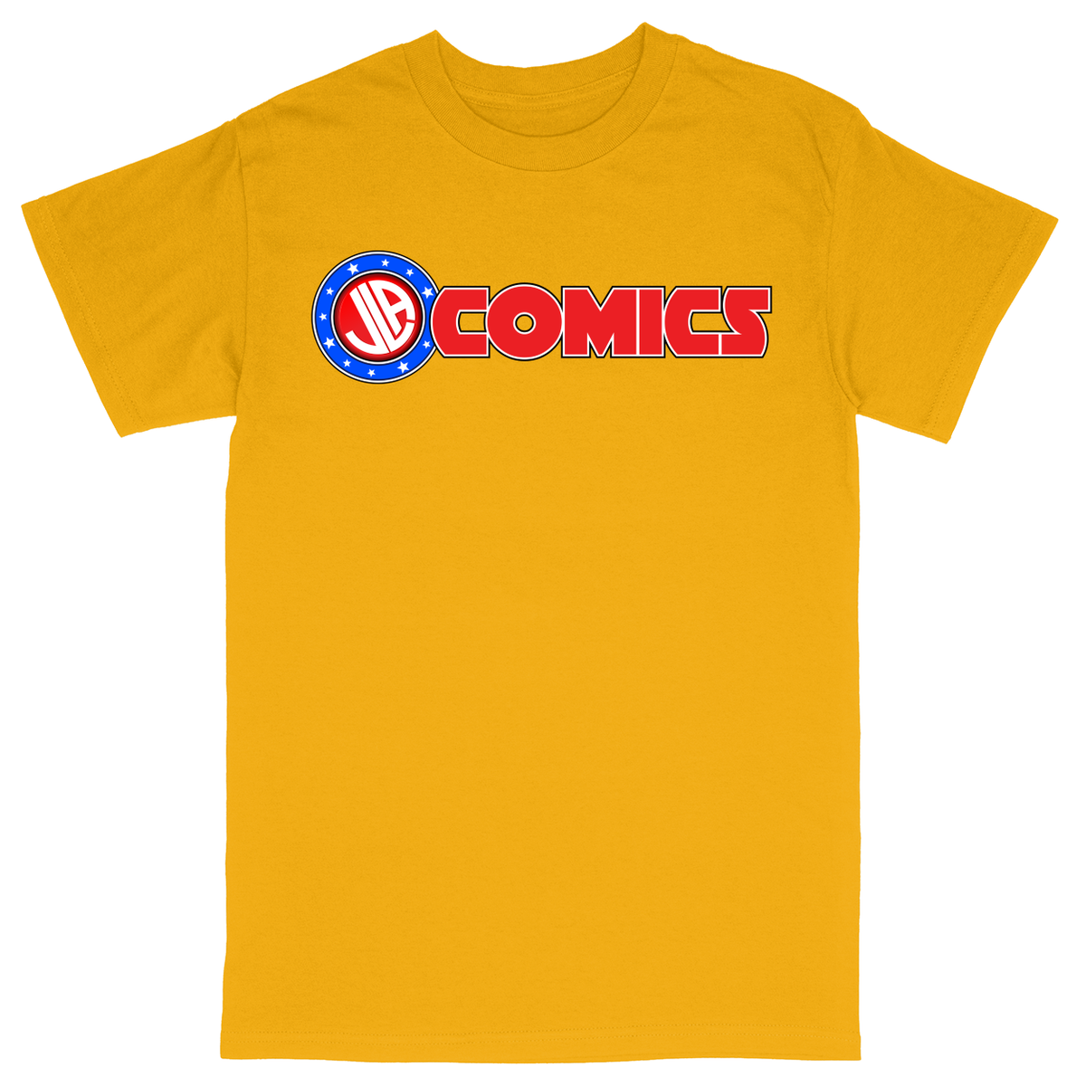 Basic Unisex Heavy Cotton T-Shirt - Athletic Gold - front***Athletic Gold|||Basic Unisex Heavy Cotton T-Shirt