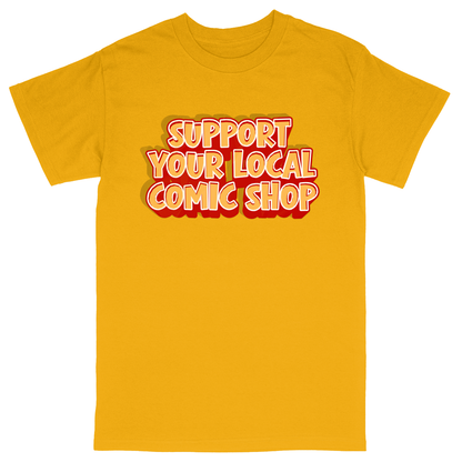 Basic Unisex Heavy Cotton T-Shirt - Athletic Gold - front