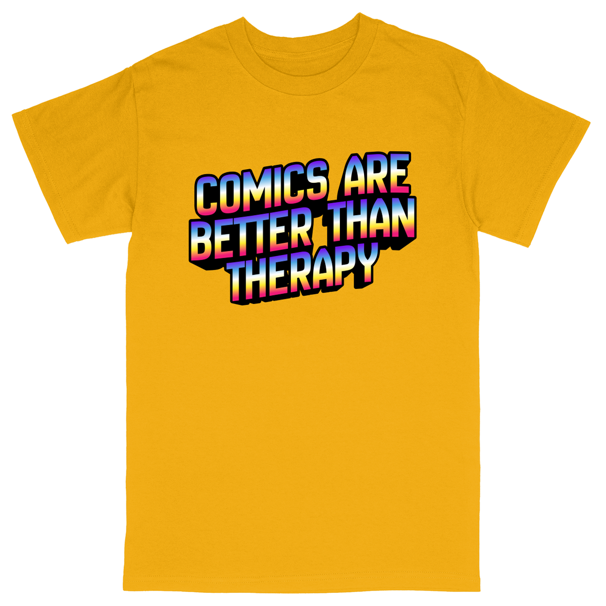 Basic Unisex Heavy Cotton T-Shirt - Athletic Gold - front