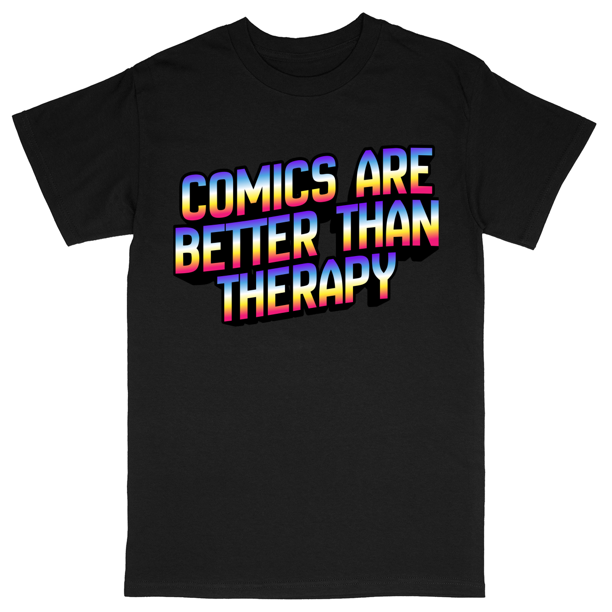 Basic Unisex Heavy Cotton T-Shirt - Black - front
