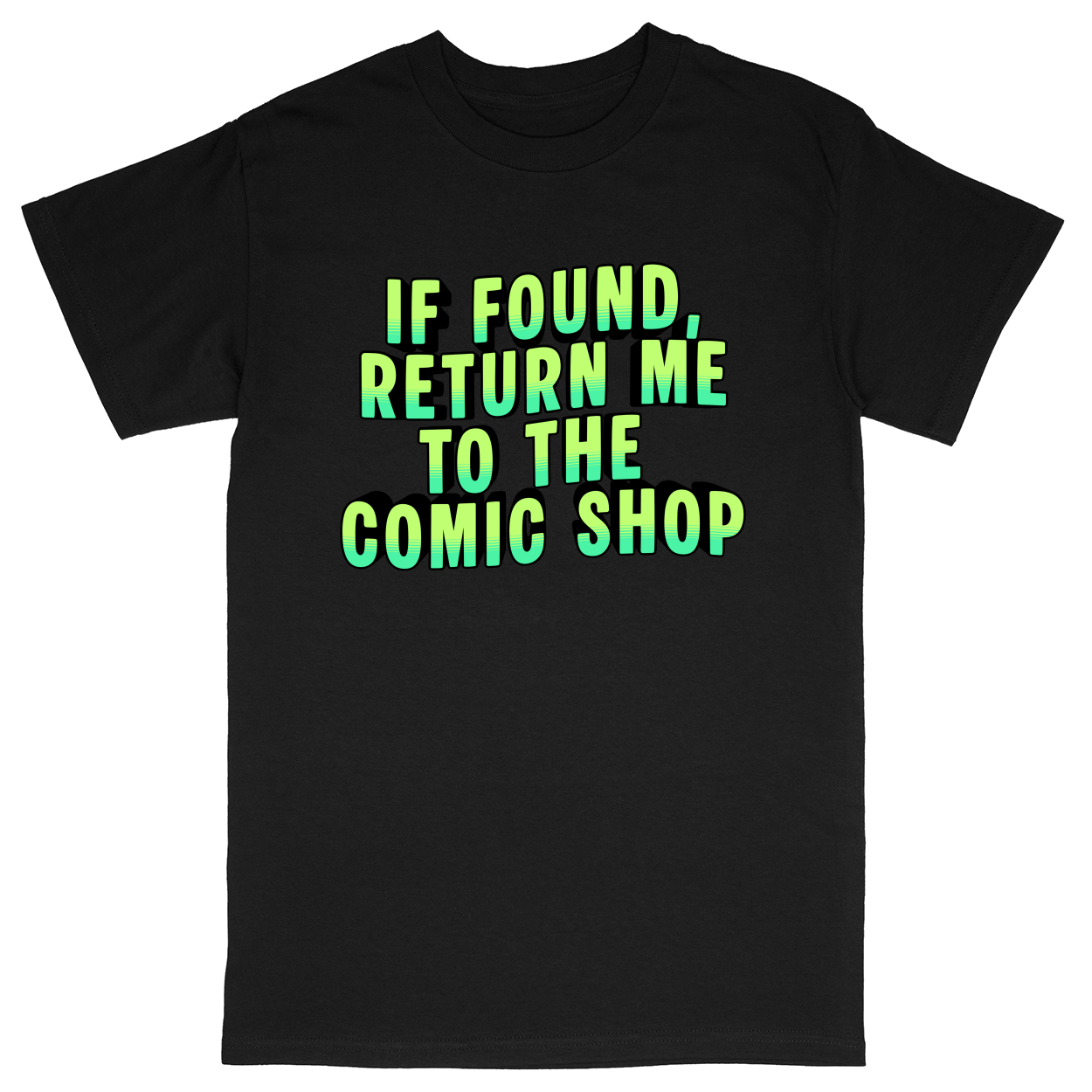 Basic Unisex Heavy Cotton T-Shirt - Black - front