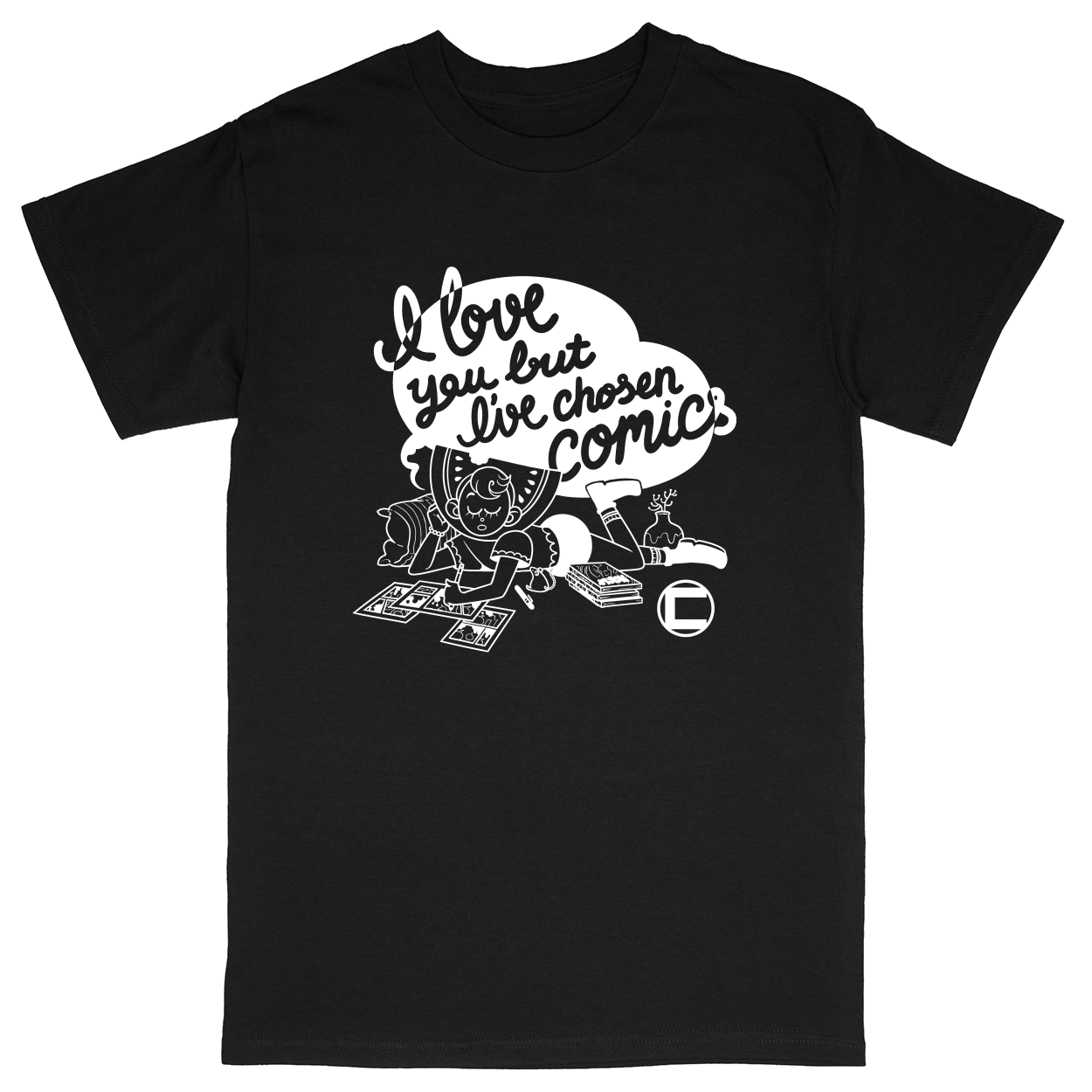 Basic Unisex Heavy Cotton T-Shirt - Black - front