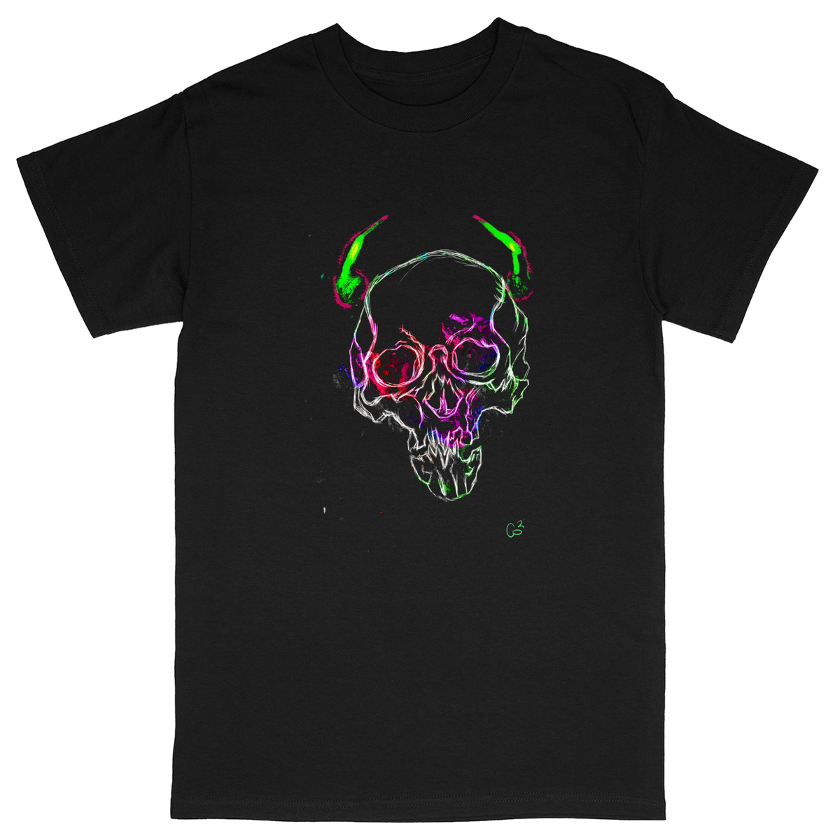 Basic Unisex Heavy Cotton T-Shirt - Black - front