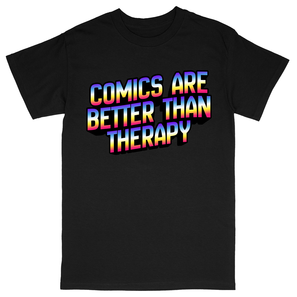 Basic Unisex Heavy Cotton T-Shirt - Black - front***Black|||Basic Unisex Heavy Cotton T-Shirt