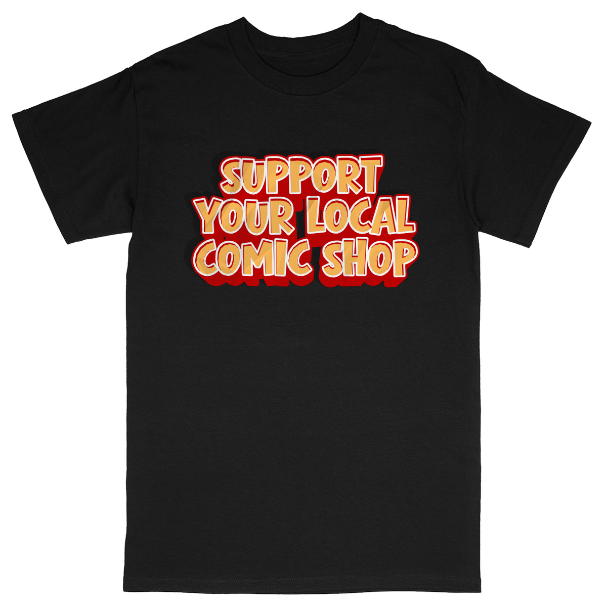 Basic Unisex Heavy Cotton T-Shirt - Black - front***Black|||Basic Unisex Heavy Cotton T-Shirt