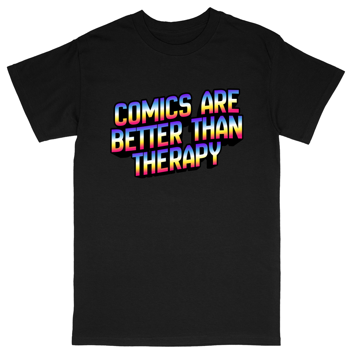 Basic Unisex Heavy Cotton T-Shirt - Black - front