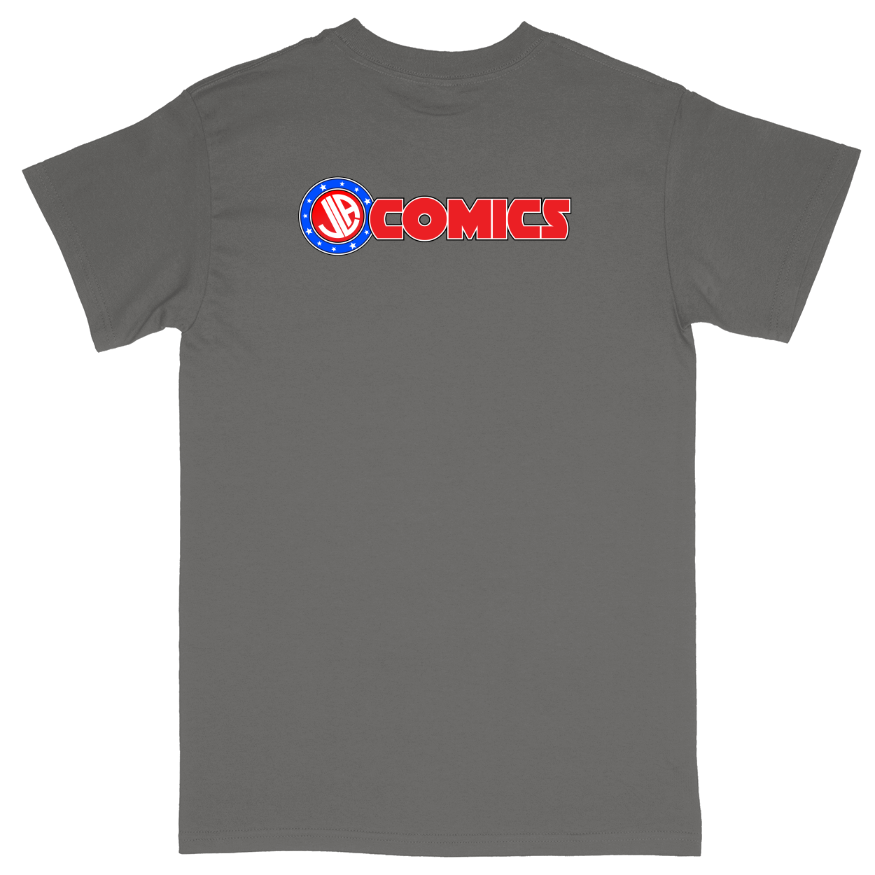 Basic Unisex Heavy Cotton T-Shirt - Charcoal - back***Charcoal|||Basic Unisex Heavy Cotton T-Shirt