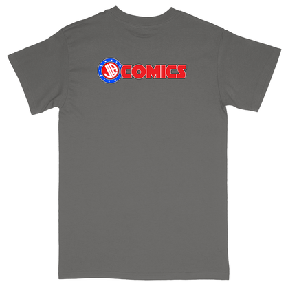 Basic Unisex Heavy Cotton T-Shirt - Charcoal - back