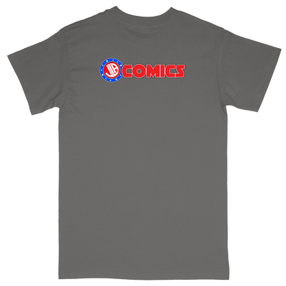 Basic Unisex Heavy Cotton T-Shirt - Charcoal - back