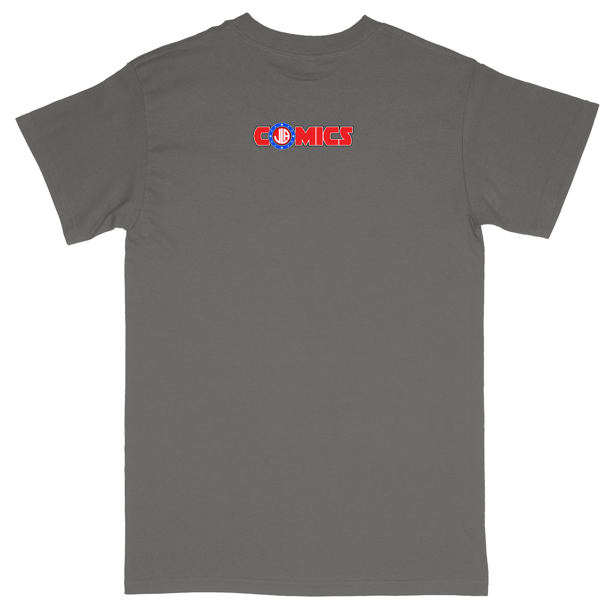 Basic Unisex Heavy Cotton T-Shirt - Charcoal - back***Charcoal|||Basic Unisex Heavy Cotton T-Shirt