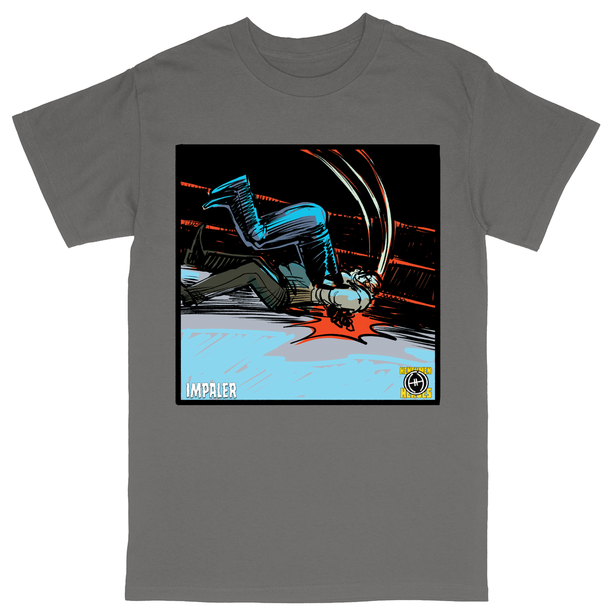 Basic Unisex Heavy Cotton T-Shirt - Charcoal - front