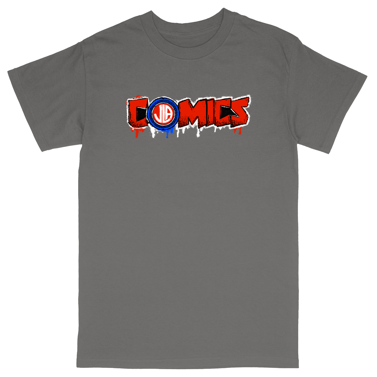 Basic Unisex Heavy Cotton T-Shirt - Charcoal - front