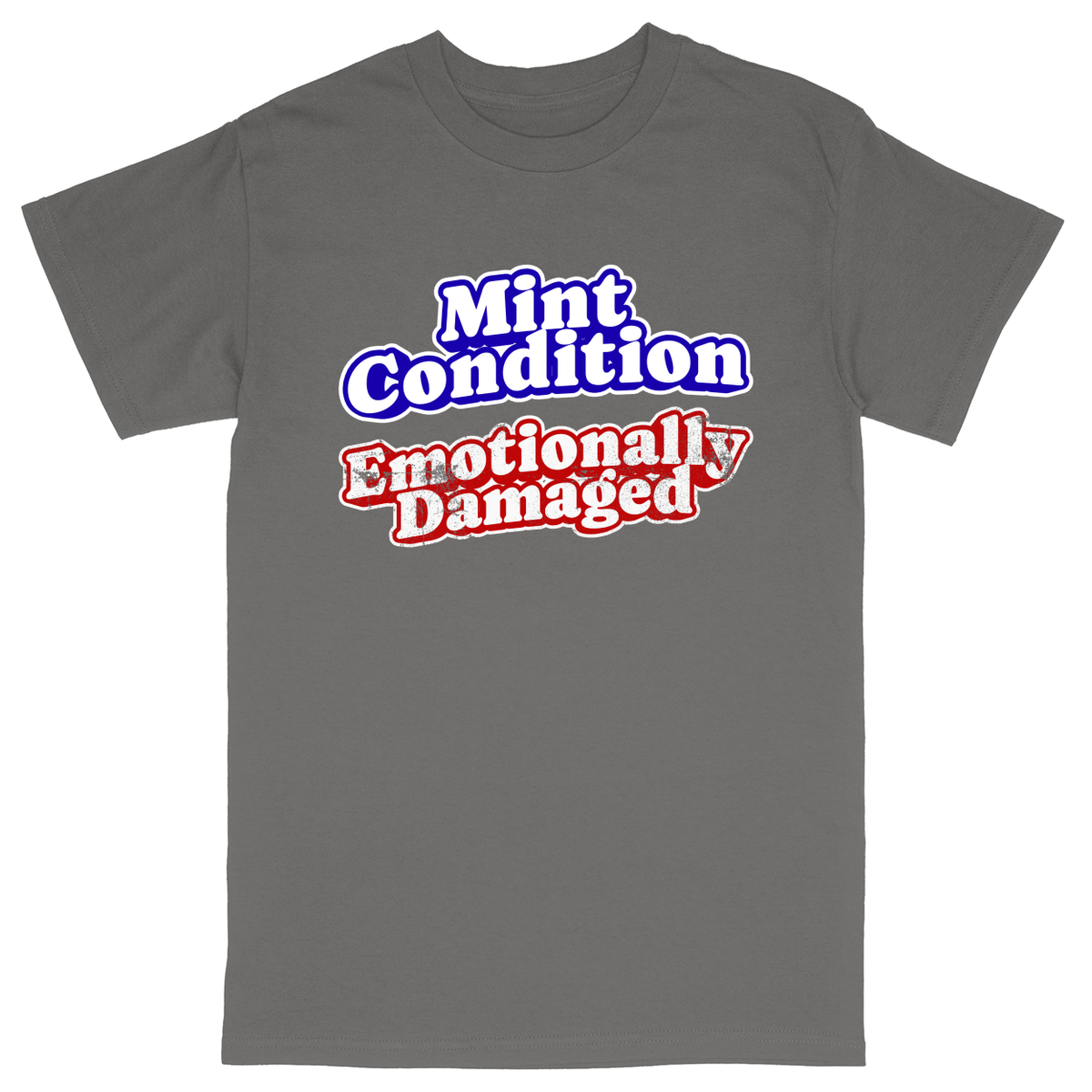 Basic Unisex Heavy Cotton T-Shirt - Charcoal - front***Charcoal|||Basic Unisex Heavy Cotton T-Shirt