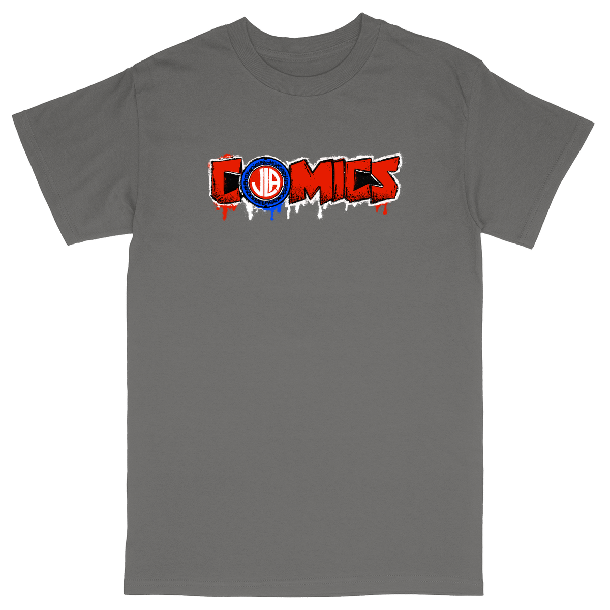 Basic Unisex Heavy Cotton T-Shirt - Charcoal - front***Charcoal|||Basic Unisex Heavy Cotton T-Shirt
