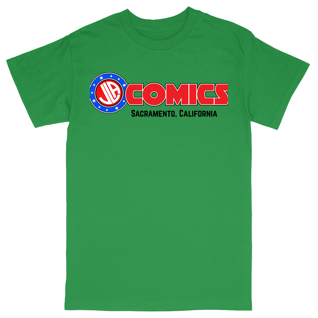 Basic Unisex Heavy Cotton T-Shirt - Green - front***Green|||Basic Unisex Heavy Cotton T-Shirt