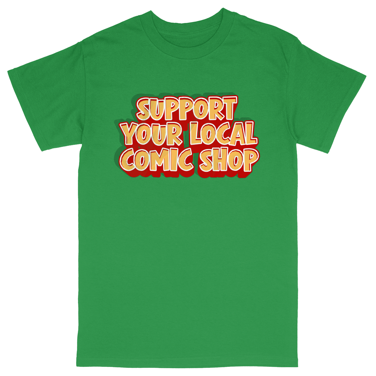 Basic Unisex Heavy Cotton T-Shirt - Green - front