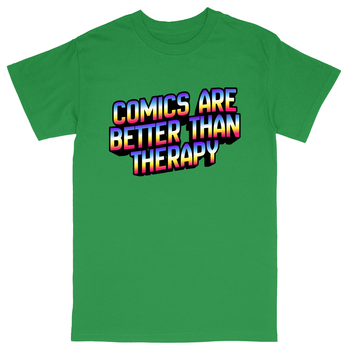 Basic Unisex Heavy Cotton T-Shirt - Green - front