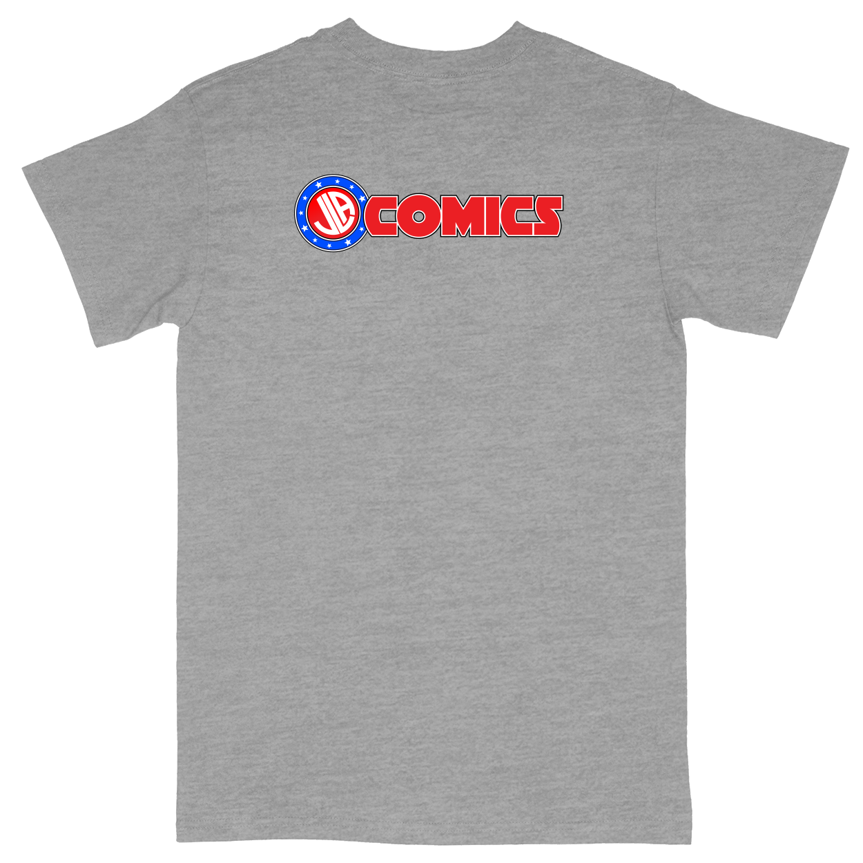 Basic Unisex Heavy Cotton T-Shirt - Heather Grey - back***Heather Grey|||Basic Unisex Heavy Cotton T-Shirt