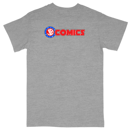 Basic Unisex Heavy Cotton T-Shirt - Heather Grey - back