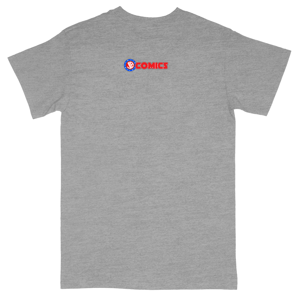 Basic Unisex Heavy Cotton T-Shirt - Heather Grey - back***Heather Grey|||Basic Unisex Heavy Cotton T-Shirt