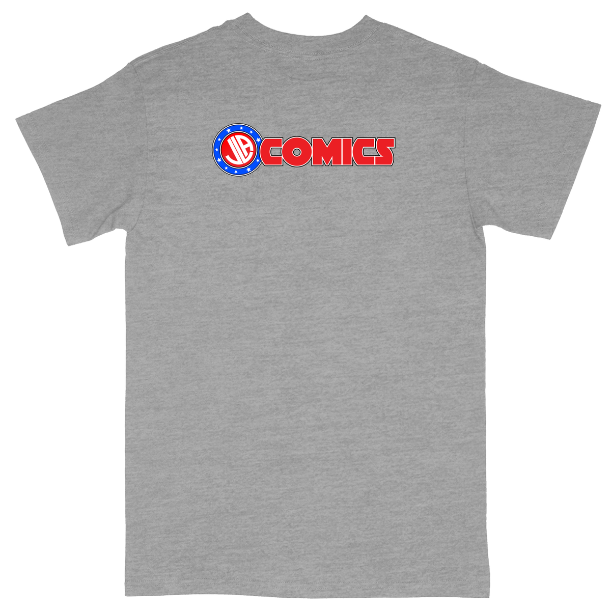 Basic Unisex Heavy Cotton T-Shirt - Heather Grey - back***Heather Grey|||Basic Unisex Heavy Cotton T-Shirt