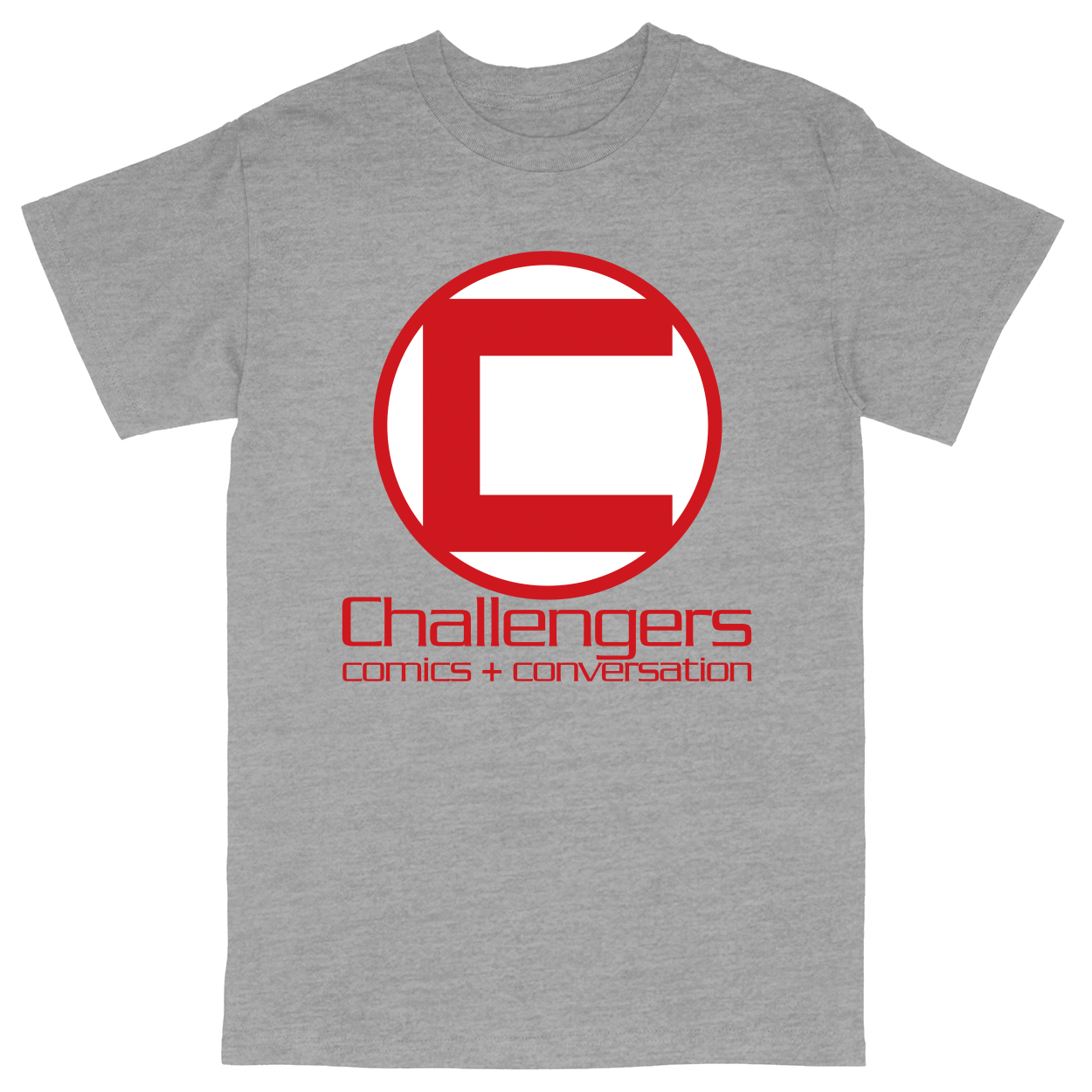 Basic Unisex Heavy Cotton T-Shirt - Heather Grey - front***Heather Grey|||Basic Unisex Heavy Cotton T-Shirt