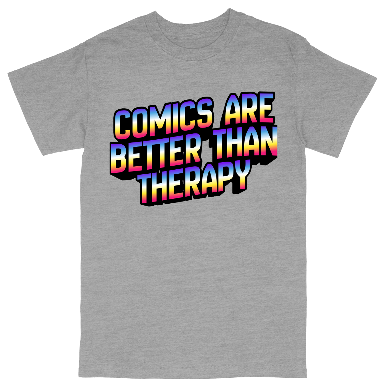 Basic Unisex Heavy Cotton T-Shirt - Heather Grey - front***Heather Grey|||Basic Unisex Heavy Cotton T-Shirt