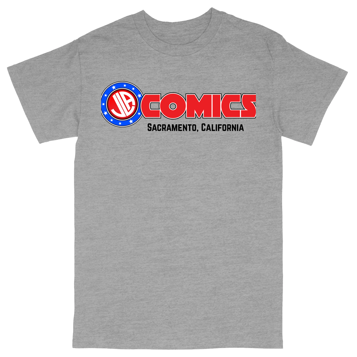 Basic Unisex Heavy Cotton T-Shirt - Heather Grey - front***Heather Grey|||Basic Unisex Heavy Cotton T-Shirt
