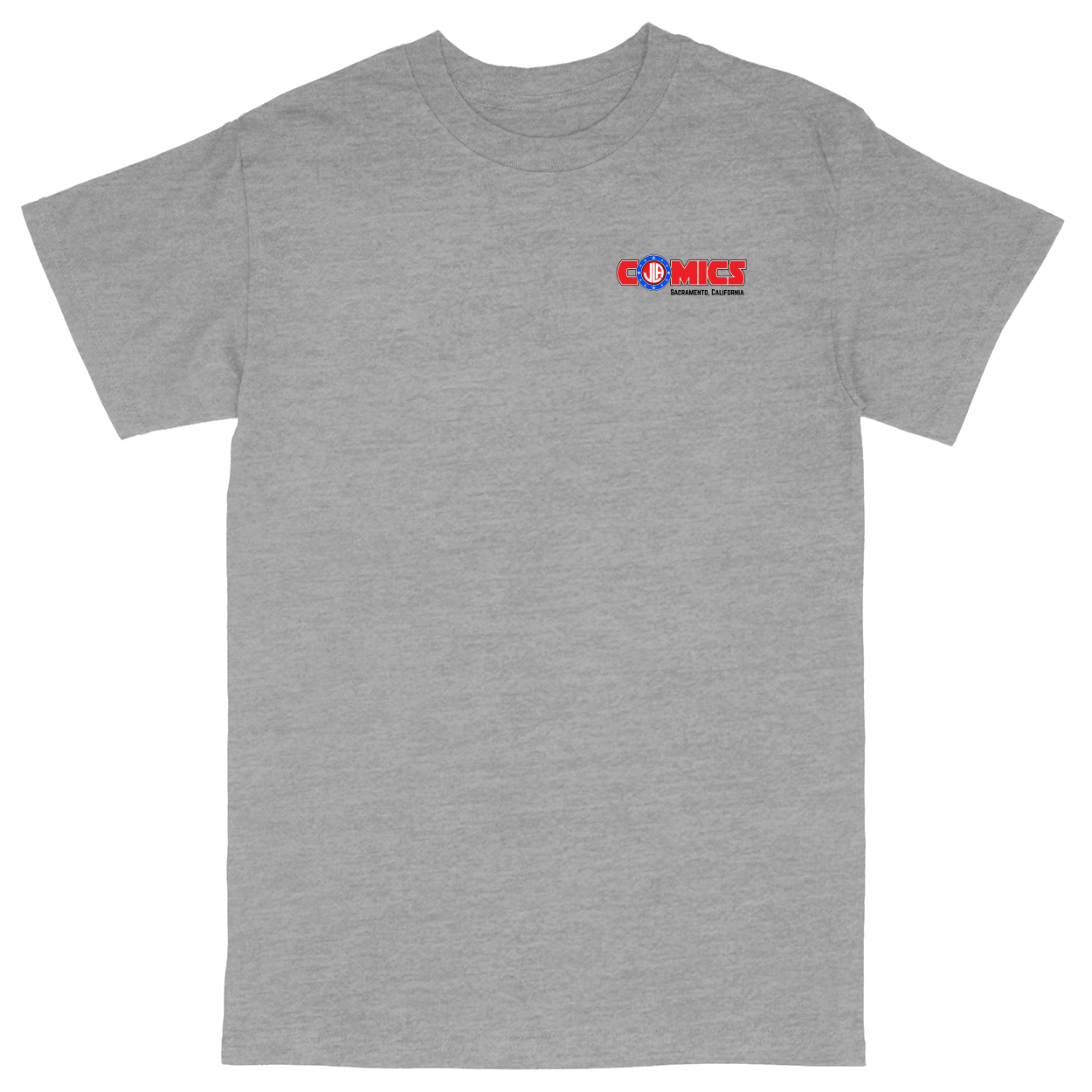Basic Unisex Heavy Cotton T-Shirt - Heather Grey - front
