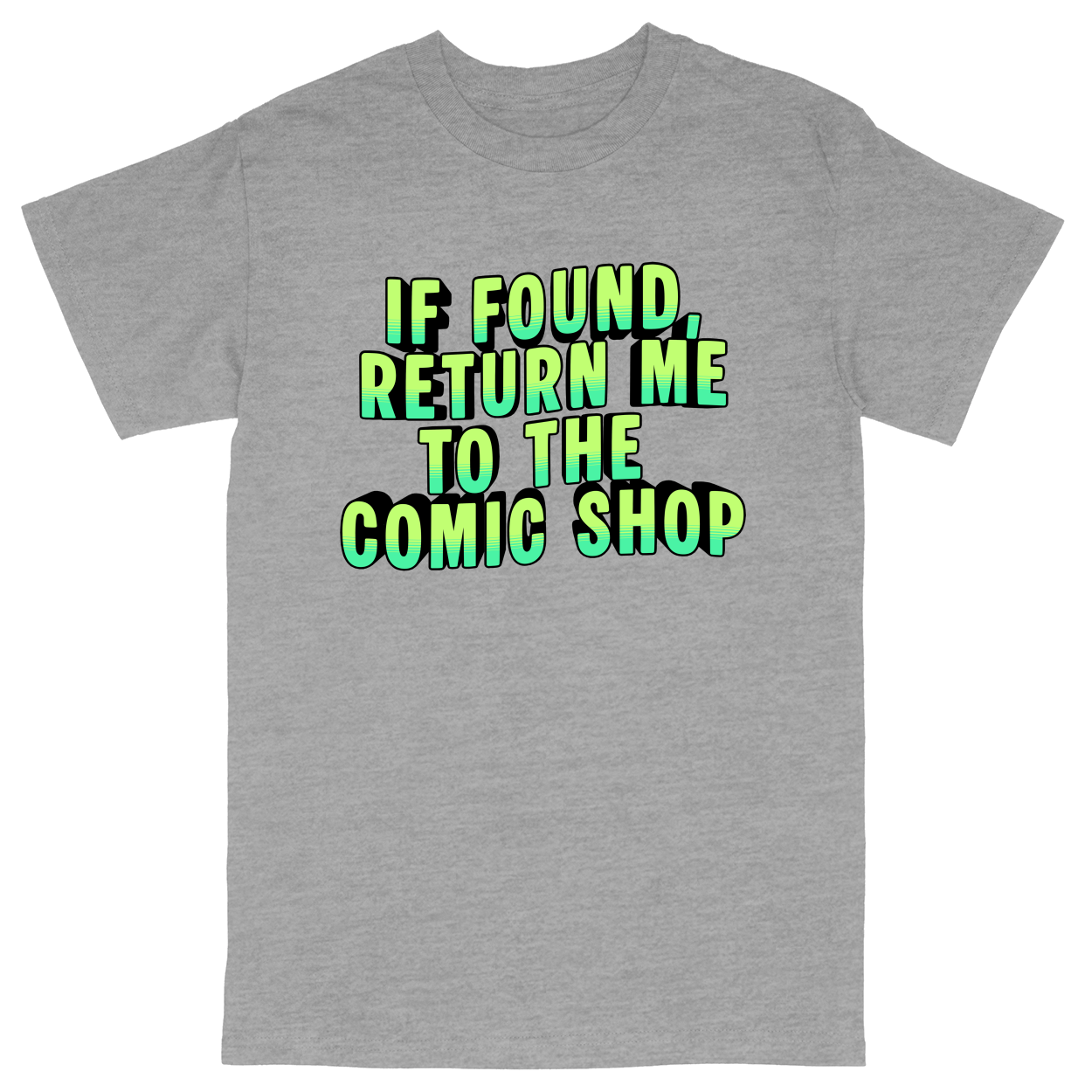 Basic Unisex Heavy Cotton T-Shirt - Heather Grey - front***Heather Grey|||Basic Unisex Heavy Cotton T-Shirt