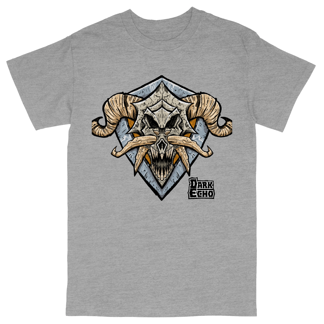 Basic Unisex Heavy Cotton T-Shirt - Heather Grey - front***Heather Grey|||Basic Unisex Heavy Cotton T-Shirt