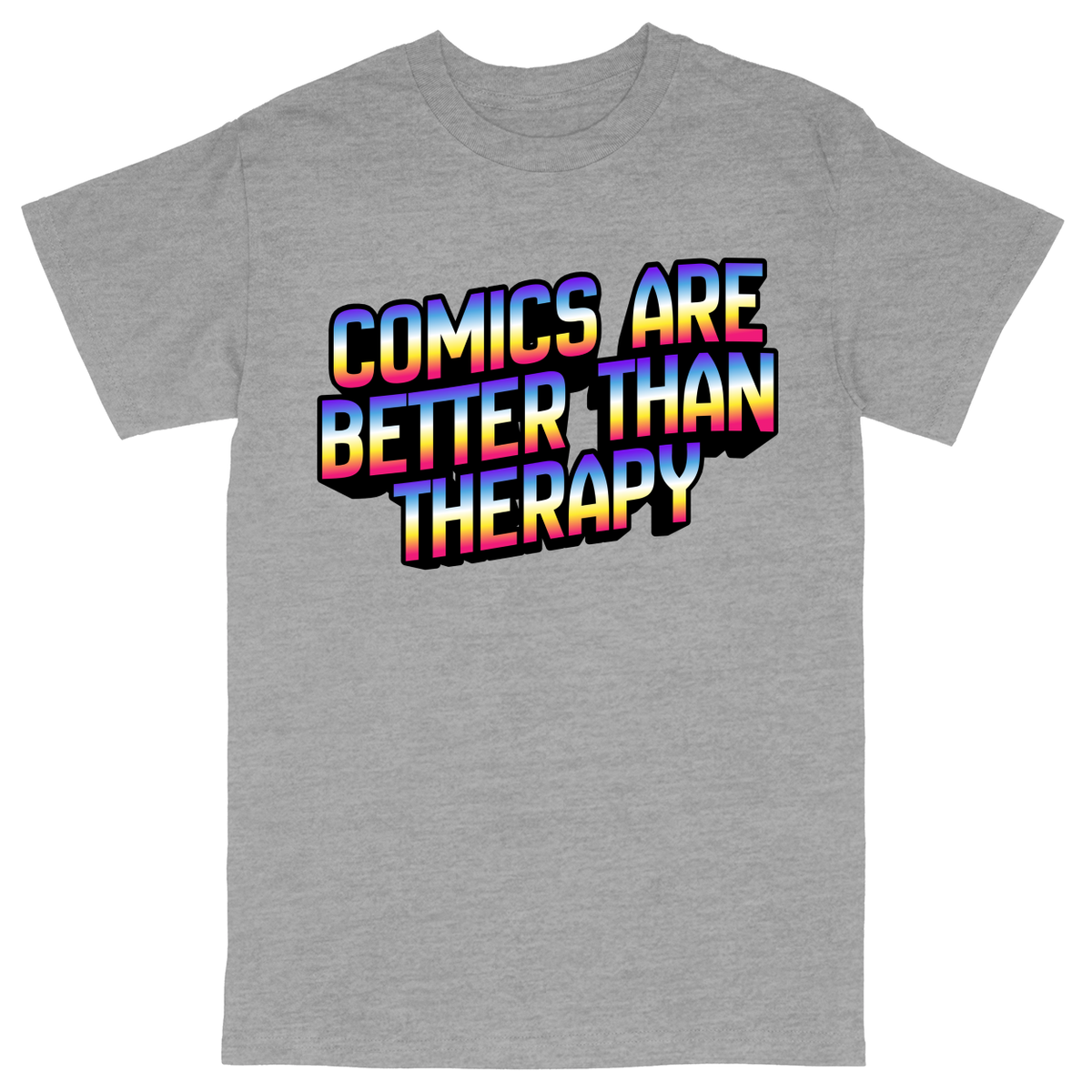 Basic Unisex Heavy Cotton T-Shirt - Heather Grey - front***Heather Grey|||Basic Unisex Heavy Cotton T-Shirt