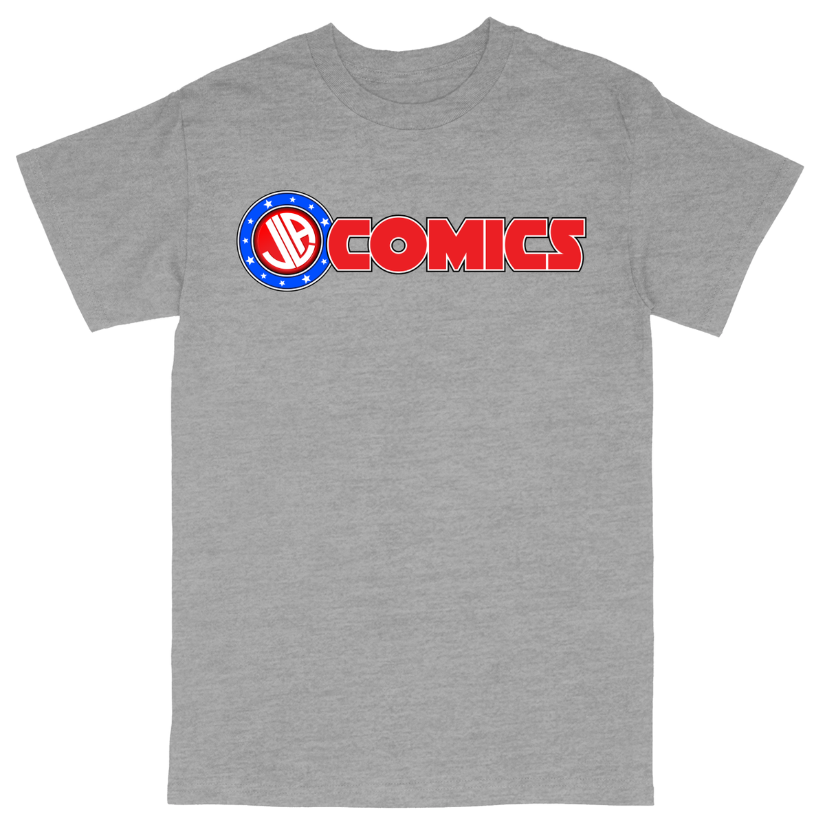Basic Unisex Heavy Cotton T-Shirt - Heather Grey - front***Heather Grey|||Basic Unisex Heavy Cotton T-Shirt