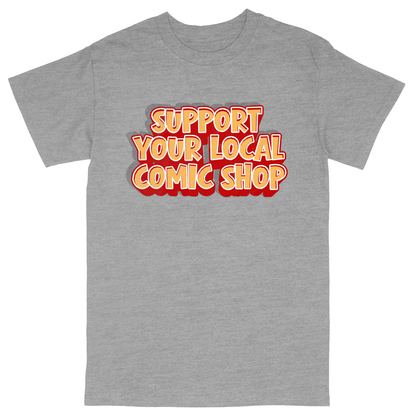 Basic Unisex Heavy Cotton T-Shirt - Heather Grey - front