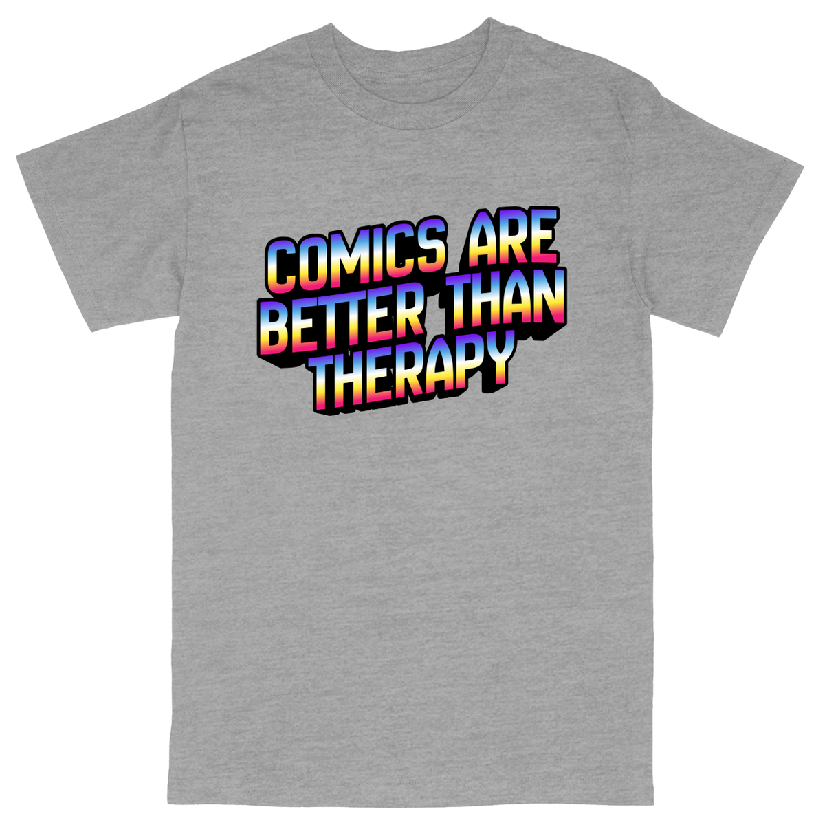 Basic Unisex Heavy Cotton T-Shirt - Heather Grey - front