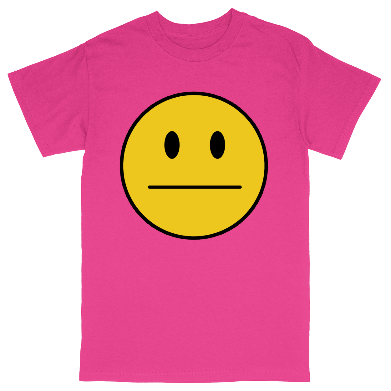 Basic Unisex Heavy Cotton T-Shirt - Hot Pink - front***Hot Pink|||Basic Unisex Heavy Cotton T-Shirt