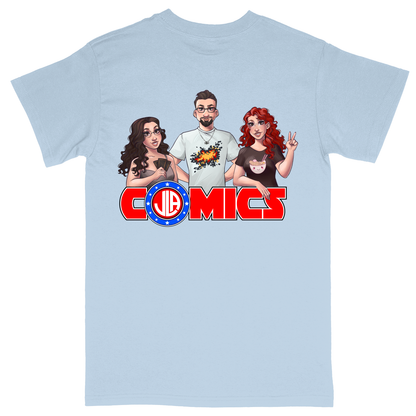 Basic Unisex Heavy Cotton T-Shirt - Light Blue - back