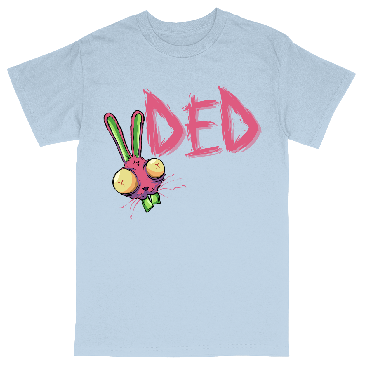 Basic Unisex Heavy Cotton T-Shirt - Light Blue - front