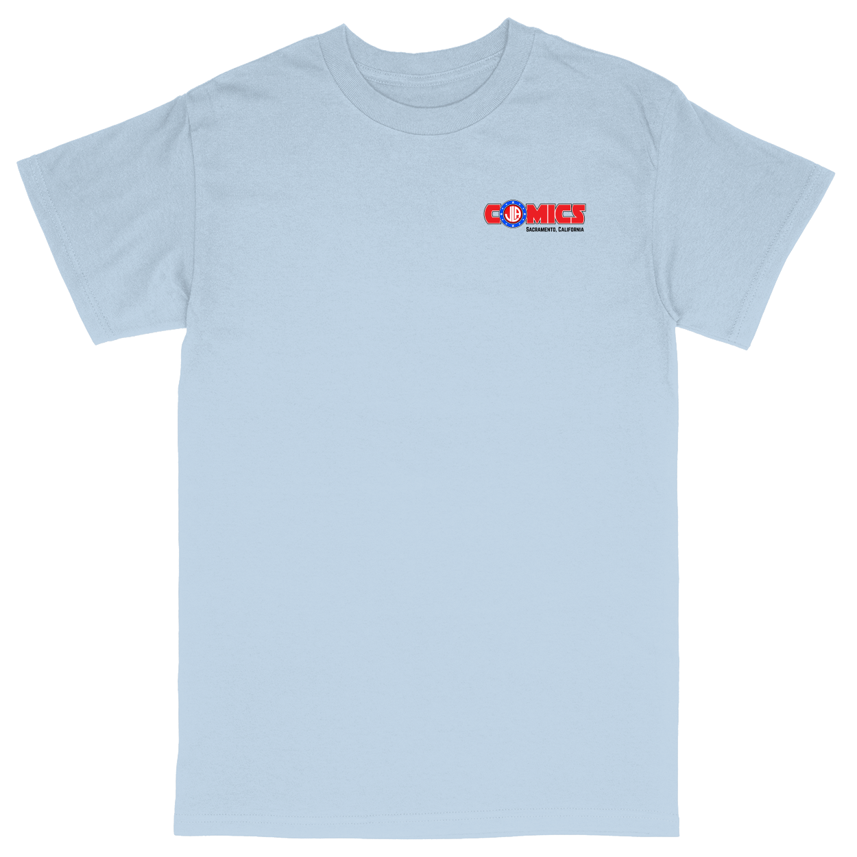 Basic Unisex Heavy Cotton T-Shirt - Light Blue - front