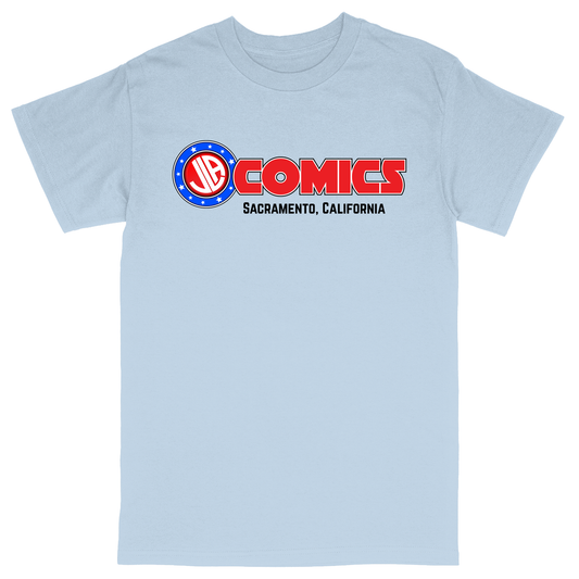Basic Unisex Heavy Cotton T-Shirt - Light Blue - front