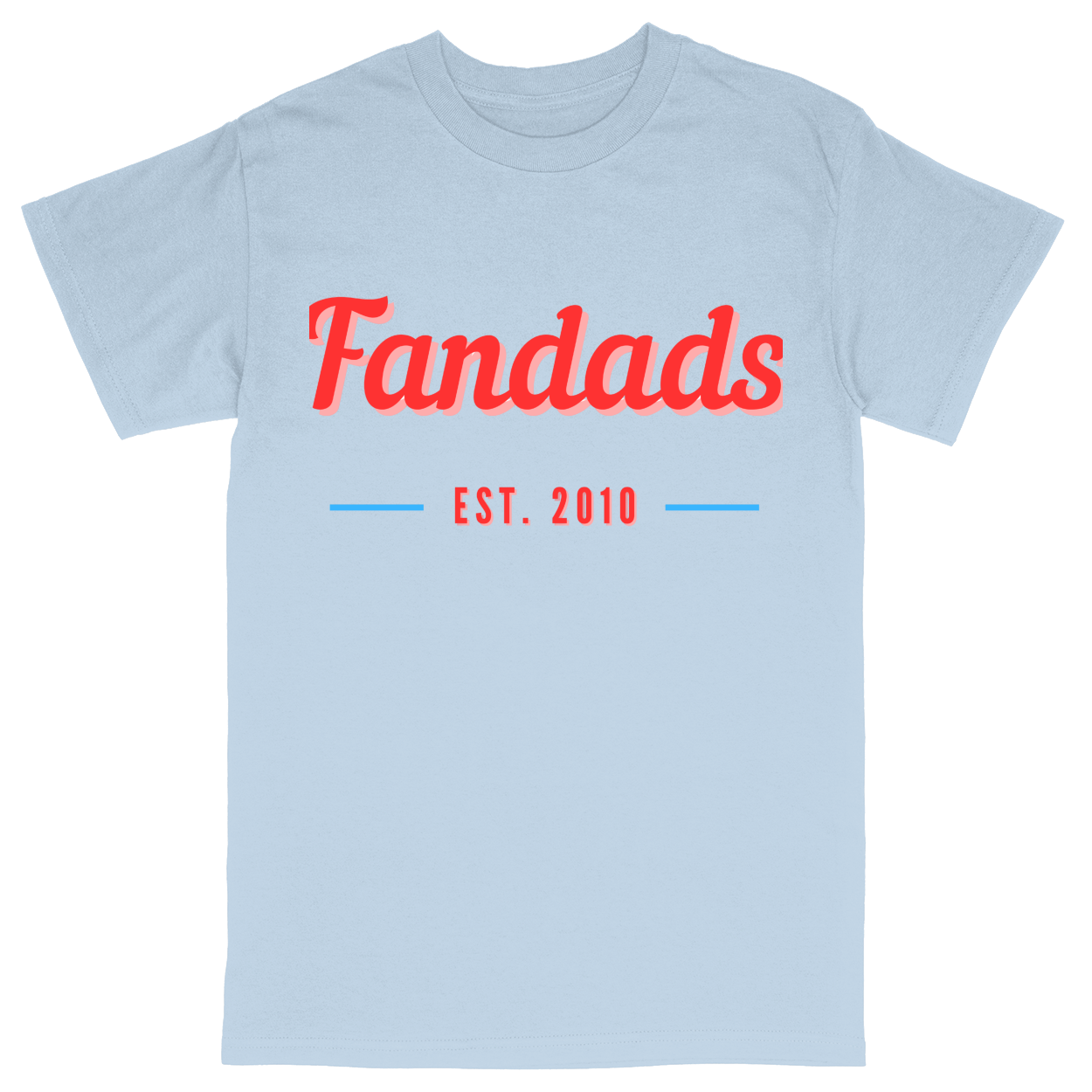 Basic Unisex Heavy Cotton T-Shirt - Light Blue - front***Light Blue|||Basic Unisex Heavy Cotton T-Shirt