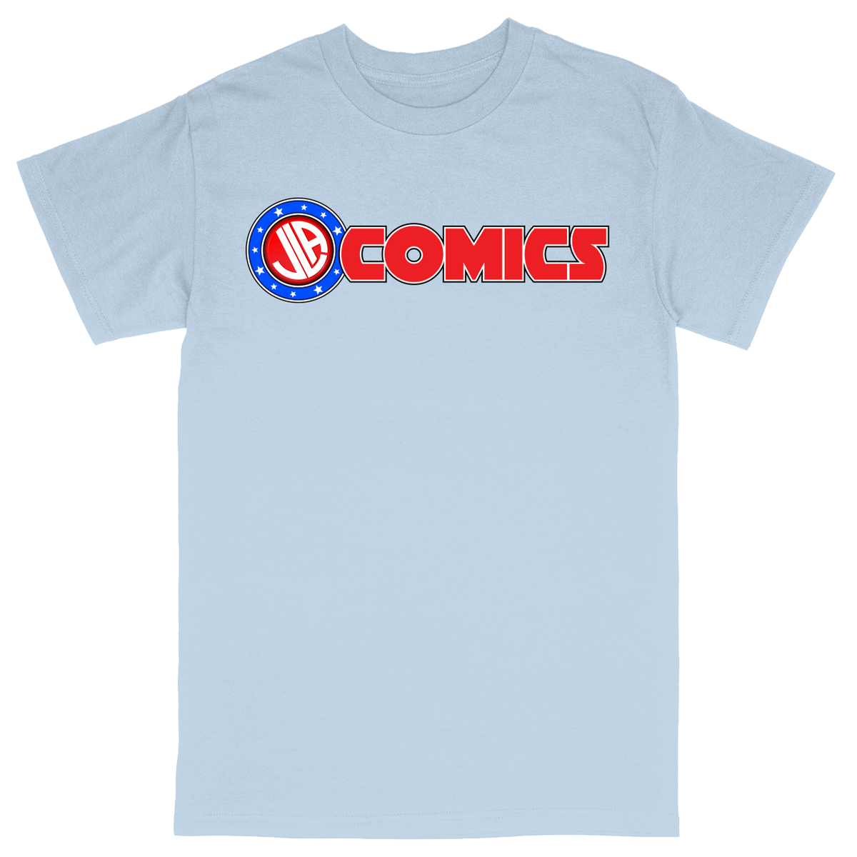 Basic Unisex Heavy Cotton T-Shirt - Light Blue - front***Light Blue|||Basic Unisex Heavy Cotton T-Shirt