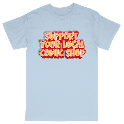 Basic Unisex Heavy Cotton T-Shirt - Light Blue - front