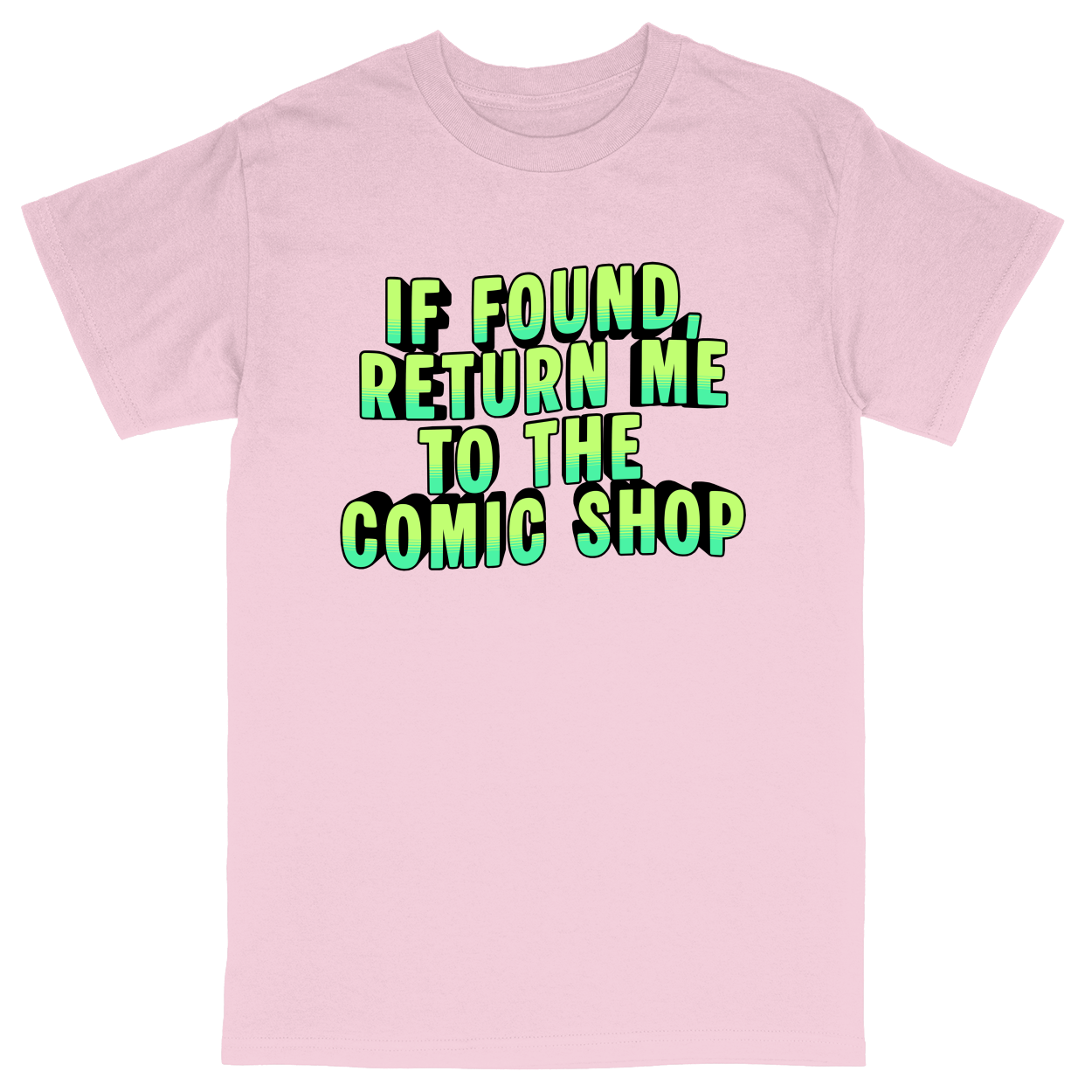 Basic Unisex Heavy Cotton T-Shirt - Light Pink - front***Light Pink|||Basic Unisex Heavy Cotton T-Shirt