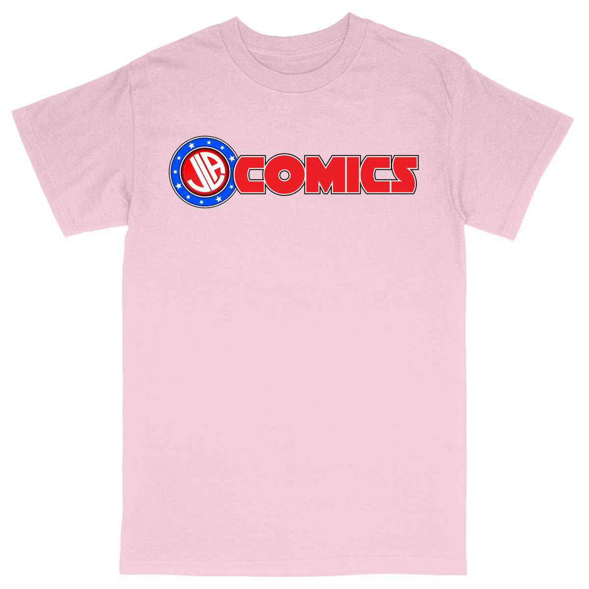 Basic Unisex Heavy Cotton T-Shirt - Light Pink - front***Light Pink|||Basic Unisex Heavy Cotton T-Shirt