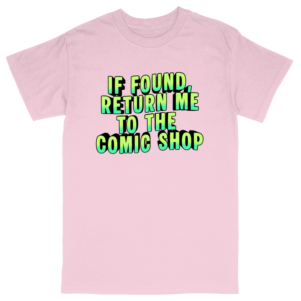 Basic Unisex Heavy Cotton T-Shirt - Light Pink - front***Light Pink|||Basic Unisex Heavy Cotton T-Shirt