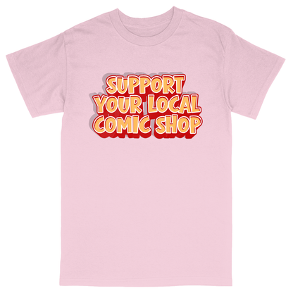 Basic Unisex Heavy Cotton T-Shirt - Light Pink - front