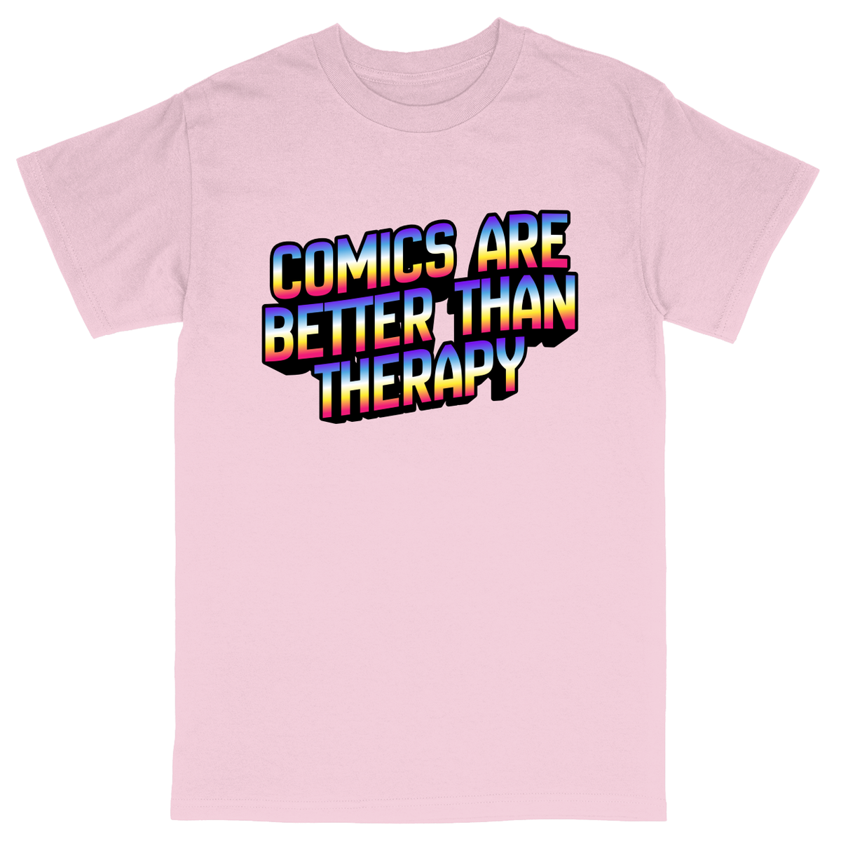 Basic Unisex Heavy Cotton T-Shirt - Light Pink - front